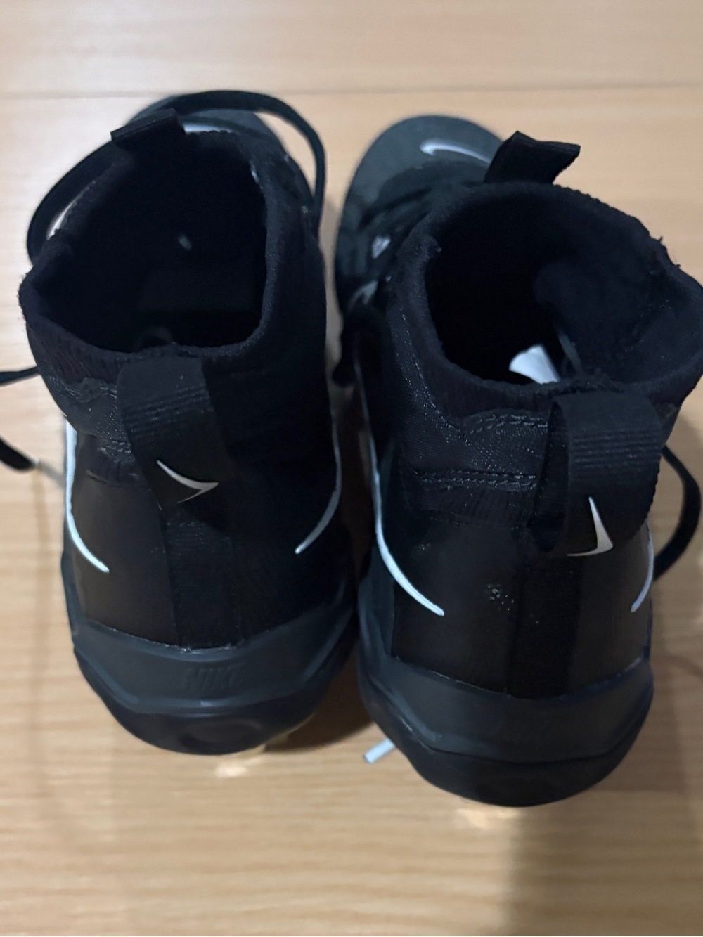 Nike Men's Black alpha huarache nxt baseball metal cleats size 8.5 - Picture 4 of 6
